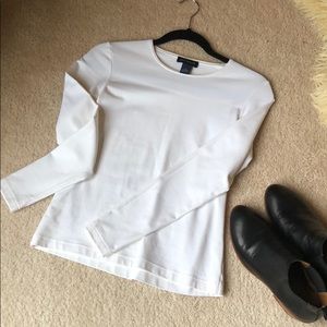 White long sleeve layering T. Ann Taylor. NWOT